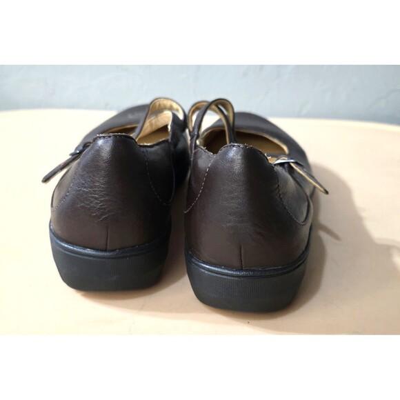 Clarks Unstructured Women's Sz 11M Shoes Brown Leather Comfort Mary Jane Loafer - Picture 3 of 10